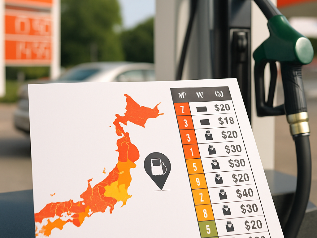 日本地図のヒートマップを指さす手、県ごとの色分けで高値地域を把握